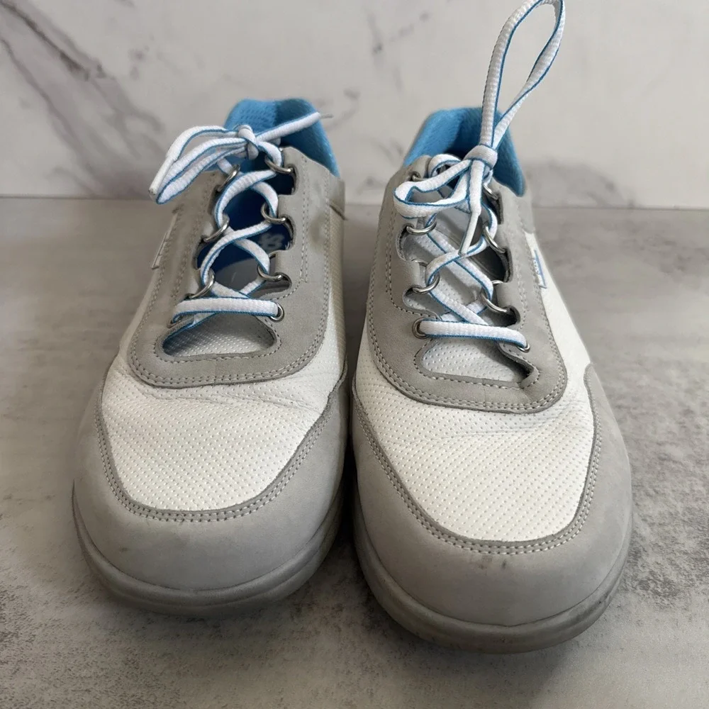 SAS Walking Shoes Women 9.5 WW Extra Wide White Gray Comfort Sneakers